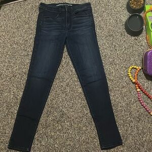 American eagle super super stretch. Size 6. Dark denim
